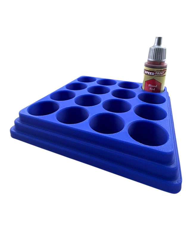 Jeff Did It - 18ml Paint Bottle Organizer - Compatible with The Army Painter 18ml Paint Bottles - Holds 4 Bottles - Made in the USA