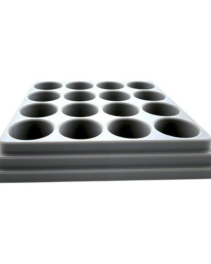 Jeff Did It - 18ml Paint Bottle Organizer - Compatible with The Army Painter 18ml Paint Bottles - Holds 4 Bottles - Made in the USA