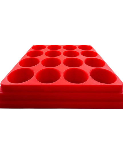 Jeff Did It - 18ml Paint Bottle Organizer - Compatible with The Army Painter 18ml Paint Bottles - Holds 4 Bottles - Made in the USA