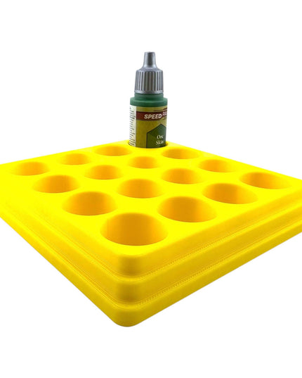 Jeff Did It - 18ml Paint Bottle Organizer - Compatible with The Army Painter 18ml Paint Bottles - Holds 4 Bottles - Made in the USA