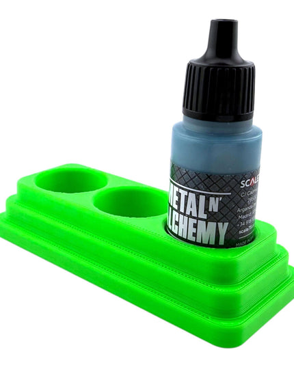 Jeff Did It - 17ml Paint Bottle Organizer - Compatible with The Scale 75 17ml Paint Bottles - Holds 3 Bottles - Made in the USA