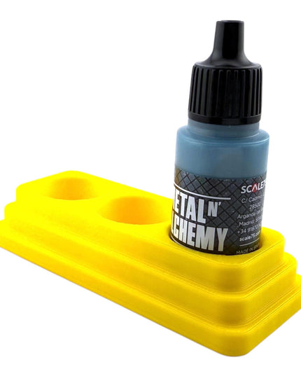 Jeff Did It - 17ml Paint Bottle Organizer - Compatible with The Scale 75 17ml Paint Bottles - Holds 3 Bottles - Made in the USA