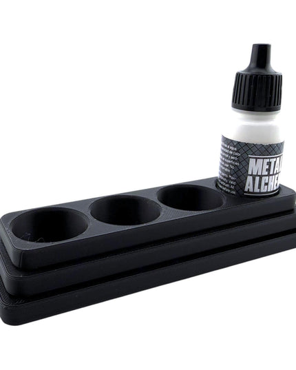 Jeff Did It - 17ml Paint Bottle Organizer Long - Compatible with The Scale 75 17ml Paint Bottles - Holds 4 Bottles - Made in the USA