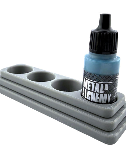 Jeff Did It - 17ml Paint Bottle Organizer Long - Compatible with The Scale 75 17ml Paint Bottles - Holds 4 Bottles - Made in the USA
