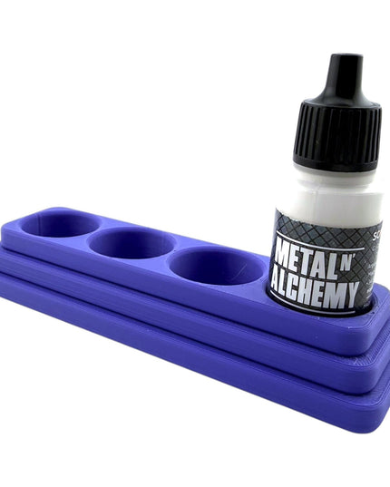 Jeff Did It - 17ml Paint Bottle Organizer Long - Compatible with The Scale 75 17ml Paint Bottles - Holds 4 Bottles - Made in the USA