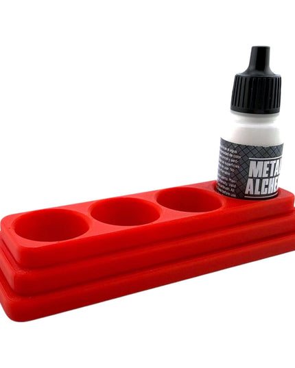 Jeff Did It - 17ml Paint Bottle Organizer Long - Compatible with The Scale 75 17ml Paint Bottles - Holds 4 Bottles - Made in the USA
