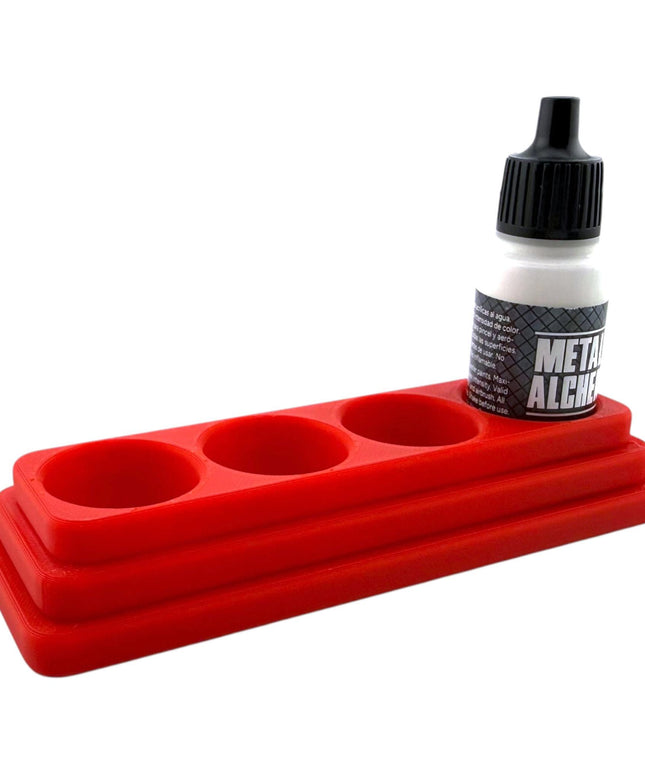 Jeff Did It - 17ml Paint Bottle Organizer Long - Compatible with The Scale 75 17ml Paint Bottles - Holds 4 Bottles - Made in the USA
