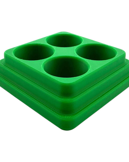 Jeff Did It - 17ml Paint Bottle Organizer Square - Compatible with The Scale 75 17ml Paint Bottles - Holds 4 Bottles - Made in the USA