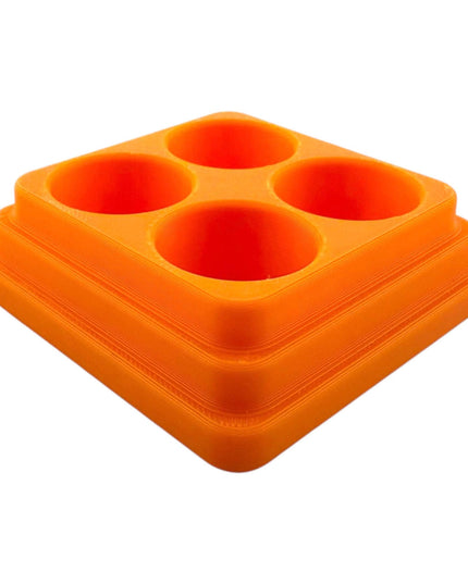 Jeff Did It - 17ml Paint Bottle Organizer Square - Compatible with The Scale 75 17ml Paint Bottles - Holds 4 Bottles - Made in the USA