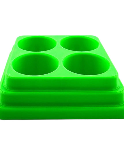 Jeff Did It - 17ml Paint Bottle Organizer Square - Compatible with The Scale 75 17ml Paint Bottles - Holds 4 Bottles - Made in the USA