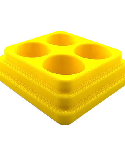 Jeff Did It - 17ml Paint Bottle Organizer Square - Compatible with The Scale 75 17ml Paint Bottles - Holds 4 Bottles - Made in the USA