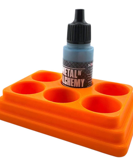 Jeff Did It - 17ml Paint Bottle Organizer - Compatible with The Scale 75 17ml Paint Bottles - Holds 6 Bottles - Made in the USA