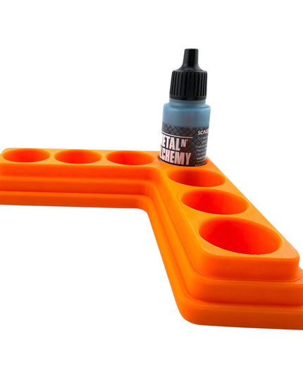 Jeff Did It - 17ml Paint Bottle Organizer - Compatible with The Scale 75 17ml Paint Bottles - Holds 7 Bottles - Made in the USA