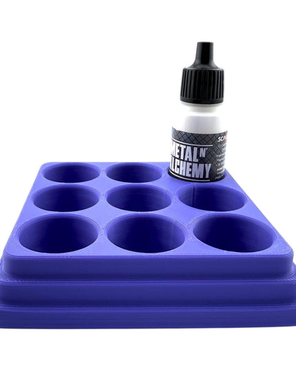 Jeff Did It - 17ml Paint Bottle Organizer - Compatible with The Scale 75 17ml Paint Bottles - Holds 9 Bottles - Made in the USA