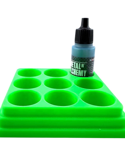 Jeff Did It - 17ml Paint Bottle Organizer - Compatible with The Scale 75 17ml Paint Bottles - Holds 9 Bottles - Made in the USA