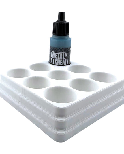 Jeff Did It - 17ml Paint Bottle Organizer - Compatible with The Scale 75 17ml Paint Bottles - Holds 9 Bottles - Made in the USA