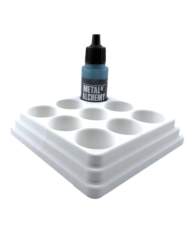 Jeff Did It - 17ml Paint Bottle Organizer - Compatible with The Scale 75 17ml Paint Bottles - Holds 9 Bottles - Made in the USA