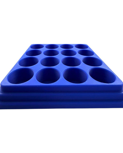 Jeff Did It - 17ml Paint Bottle Organizer - Compatible with The Scale 75 17ml Paint Bottles - Holds 16 Bottles - Made in the USA