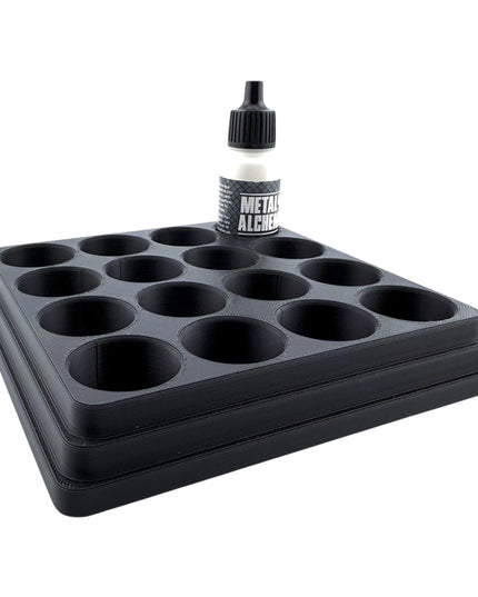 Jeff Did It - 17ml Paint Bottle Organizer - Compatible with The Scale 75 17ml Paint Bottles - Holds 16 Bottles - Made in the USA