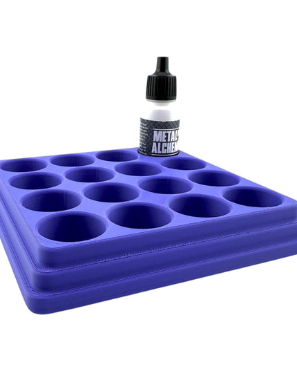 Jeff Did It - 17ml Paint Bottle Organizer - Compatible with The Scale 75 17ml Paint Bottles - Holds 16 Bottles - Made in the USA