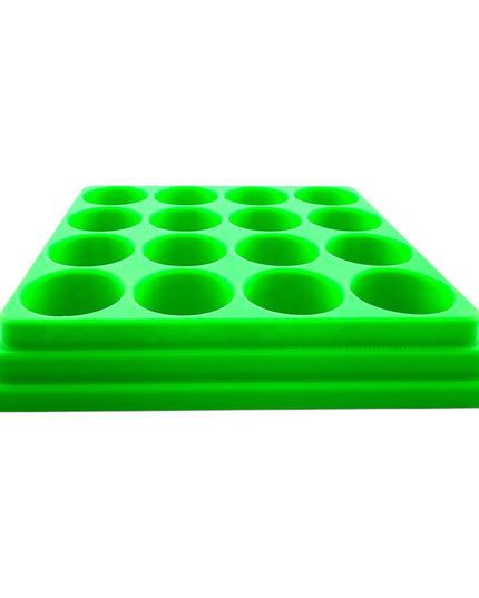 Jeff Did It - 17ml Paint Bottle Organizer - Compatible with The Scale 75 17ml Paint Bottles - Holds 16 Bottles - Made in the USA