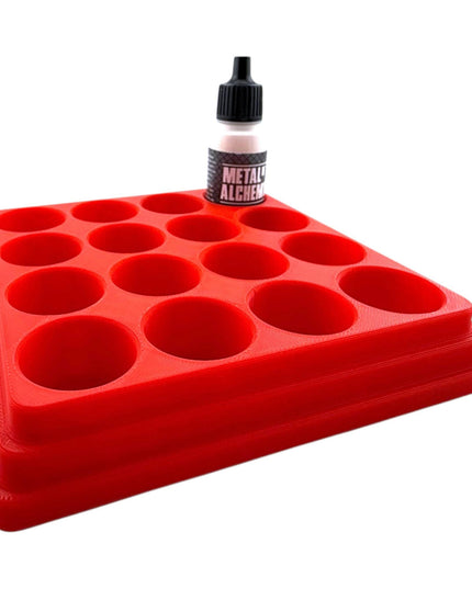 Jeff Did It - 17ml Paint Bottle Organizer - Compatible with The Scale 75 17ml Paint Bottles - Holds 16 Bottles - Made in the USA