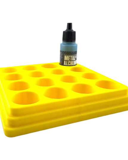Jeff Did It - 17ml Paint Bottle Organizer - Compatible with The Scale 75 17ml Paint Bottles - Holds 16 Bottles - Made in the USA