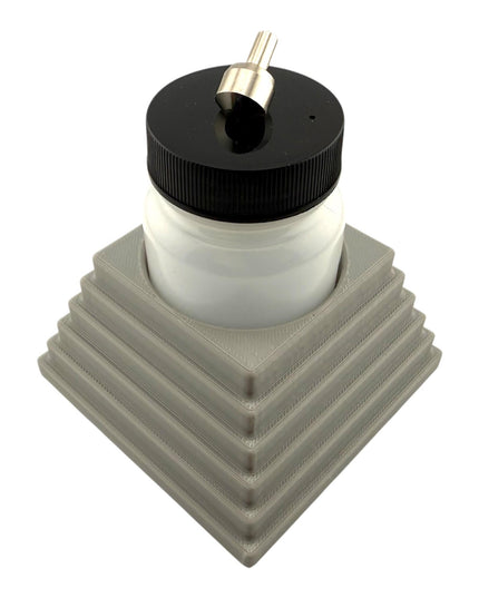 Jeff Did It - 3oz Airbrush Bottle - Compatible with Paasche 3oz Bottles - Holds 1 Bottle - Designed and Manufactured in America