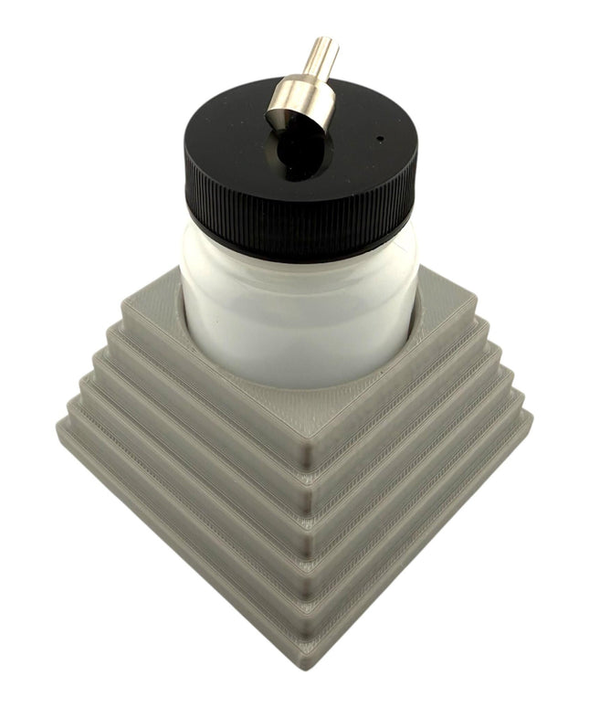 Jeff Did It - 3oz Airbrush Bottle - Compatible with Paasche 3oz Bottles - Holds 1 Bottle - Designed and Manufactured in America