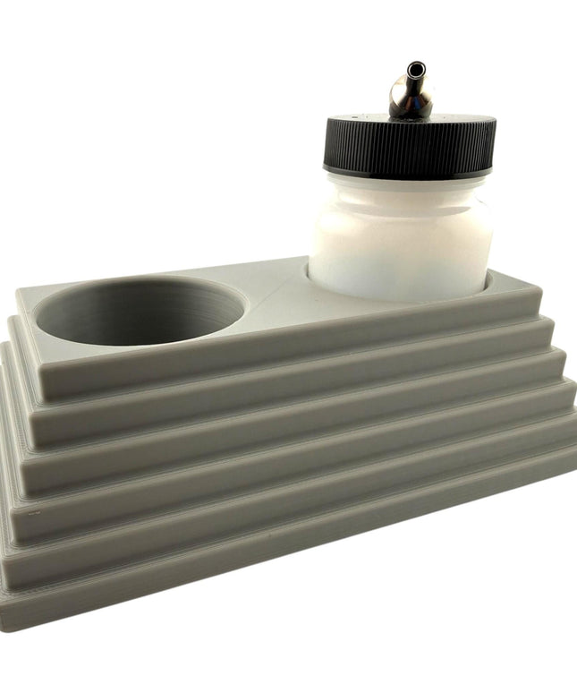 Jeff Did It - 3oz Airbrush Bottle - Compatible with Paasche 3oz Bottles - Holds 2 Bottles - Designed and Manufactured in America