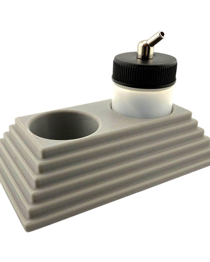 Jeff Did It - 1oz Airbrush Bottle - Compatible with Paasche 1oz Bottles - Holds 2 Bottles - Designed and Manufactured in America