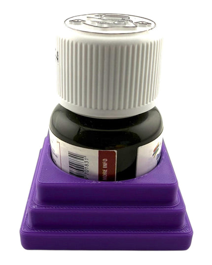 Jeff Did It! 28ml Bottle Holder - Holds 1 Bottle Compatible with Humbrol 28ml Bottles - 3D Printed - Designed and Manufactured in America