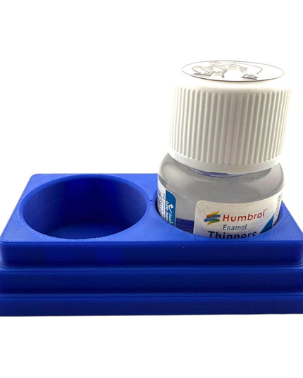 Jeff Did It! 28ml Bottle Holder - Holds 2 Bottles Compatible with Humbrol 28ml Bottles - 3D Printed - Designed and Manufactured in America