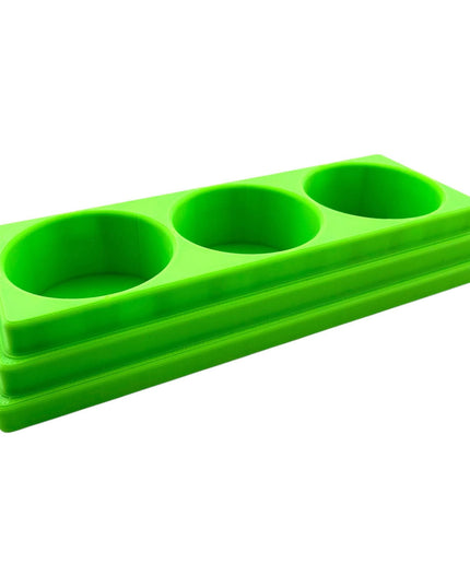 Jeff Did It! 28ml Bottle Holder - Holds 3 Bottles Compatible with Humbrol 28ml Bottles - 3D Printed - Designed and Manufactured in America