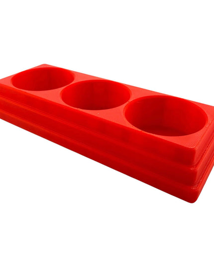 Jeff Did It! 28ml Bottle Holder - Holds 3 Bottles Compatible with Humbrol 28ml Bottles - 3D Printed - Designed and Manufactured in America