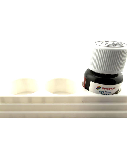Jeff Did It! 28ml Bottle Holder - Holds 3 Bottles Compatible with Humbrol 28ml Bottles - 3D Printed - Designed and Manufactured in America