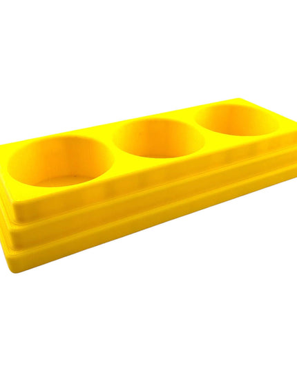 Jeff Did It! 28ml Bottle Holder - Holds 3 Bottles Compatible with Humbrol 28ml Bottles - 3D Printed - Designed and Manufactured in America