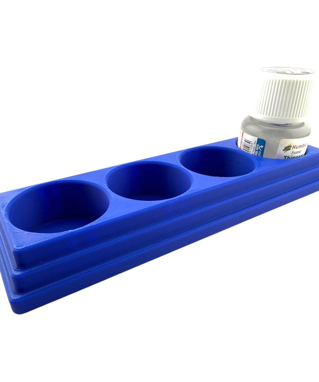 Jeff Did It! 28ml Bottle Holder Long - Holds 4 Bottles Compatible with Humbrol 28ml Bottles - 3D Printed - Designed & Made in the USA
