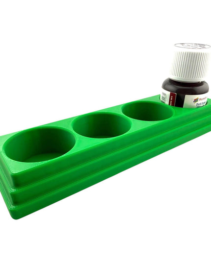 Jeff Did It! 28ml Bottle Holder Long - Holds 4 Bottles Compatible with Humbrol 28ml Bottles - 3D Printed - Designed & Made in the USA