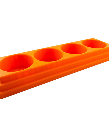 Jeff Did It! 28ml Bottle Holder Long - Holds 4 Bottles Compatible with Humbrol 28ml Bottles - 3D Printed - Designed & Made in the USA
