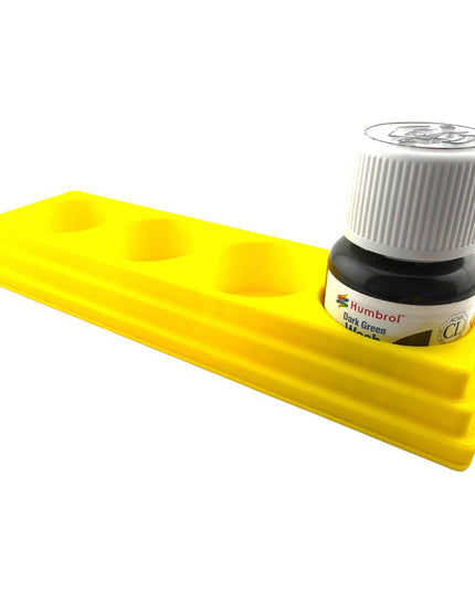 Jeff Did It! 28ml Bottle Holder Long - Holds 4 Bottles Compatible with Humbrol 28ml Bottles - 3D Printed - Designed & Made in the USA