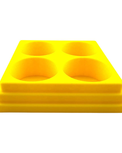 Jeff Did It! 28ml Bottle Holder Square - Holds 4 Bottles Compatible with Humbrol 28ml Bottles - 3D Printed - Designed & Made in the USA