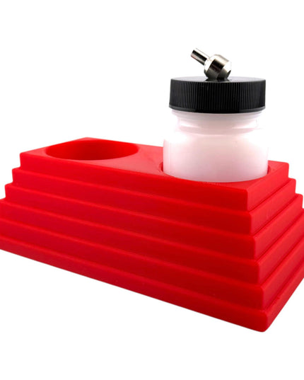 Jeff Did It - 3oz Airbrush Bottle - Compatible with Paasche 3oz Bottles - Holds 2 Bottles - Designed and Manufactured in America