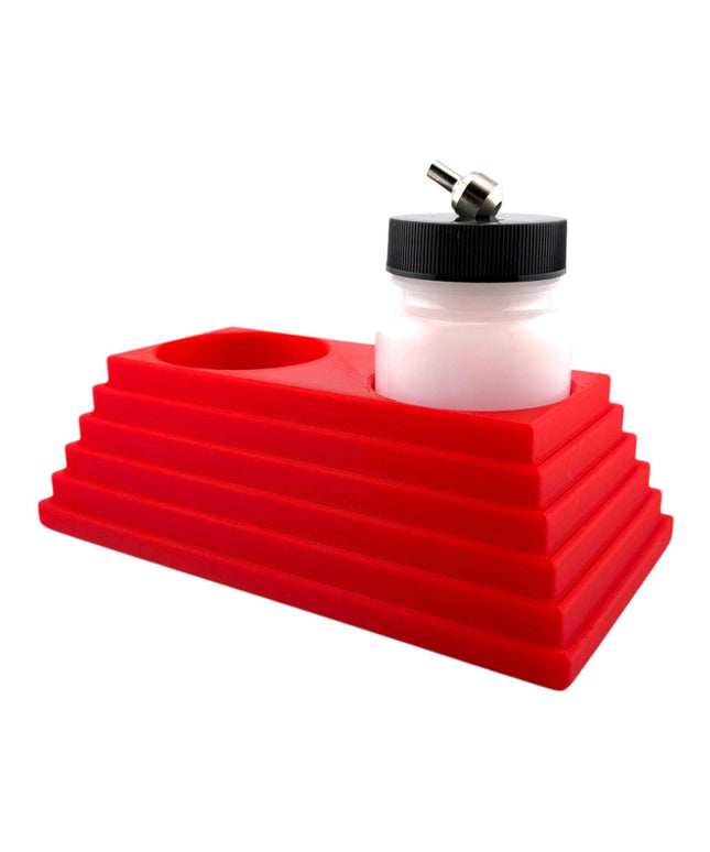 Jeff Did It - 3oz Airbrush Bottle - Compatible with Paasche 3oz Bottles - Holds 2 Bottles - Designed and Manufactured in America
