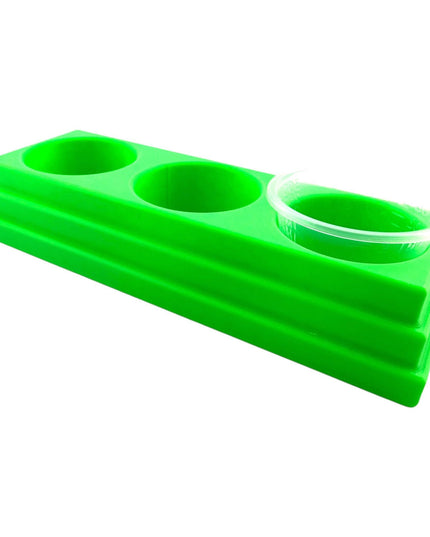 Jeff Did It - 1oz Mix Cup Organizer - Compatible with most 1oz Mix Cups - Holds 3 Cups - Designed and Manufactured in America