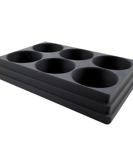 Jeff Did It! 28ml Bottle Holder Square - Holds 6 Bottles Compatible with Humbrol 28ml Bottles - 3D Printed - Designed & Made in the USA