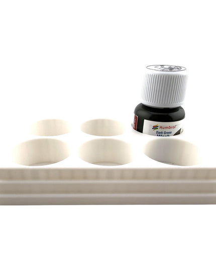 Jeff Did It! 28ml Bottle Holder Square - Holds 6 Bottles Compatible with Humbrol 28ml Bottles - 3D Printed - Designed & Made in the USA