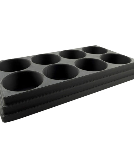 Jeff Did It! 28ml Bottle Holder Square - Holds 8 Bottles Compatible with Humbrol 28ml Bottles - 3D Printed - Designed & Made in the USA
