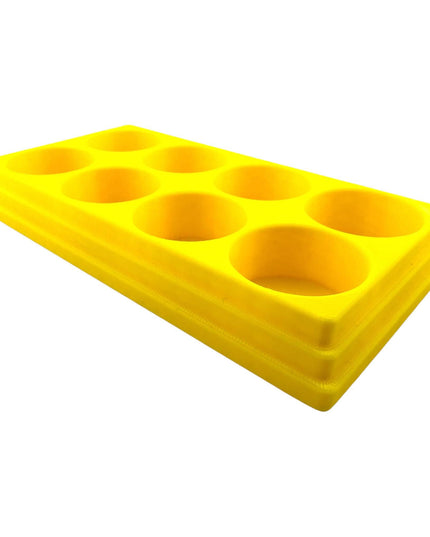 Jeff Did It! 28ml Bottle Holder Square - Holds 8 Bottles Compatible with Humbrol 28ml Bottles - 3D Printed - Designed & Made in the USA