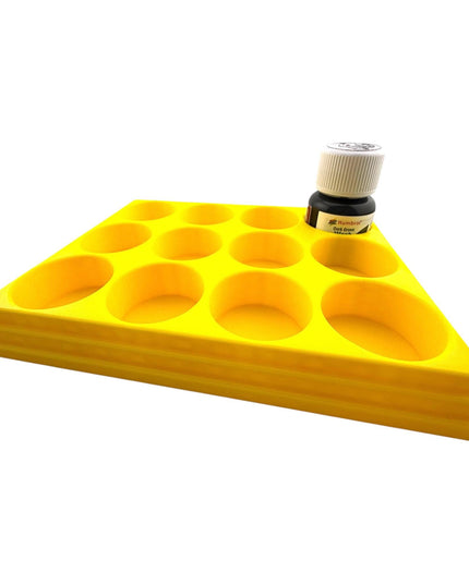 Jeff Did It! 28ml Bottle Holder Square - Holds 12 Bottles Compatible with Humbrol 28ml Bottles - 3D Printed - Designed & Made in the USA